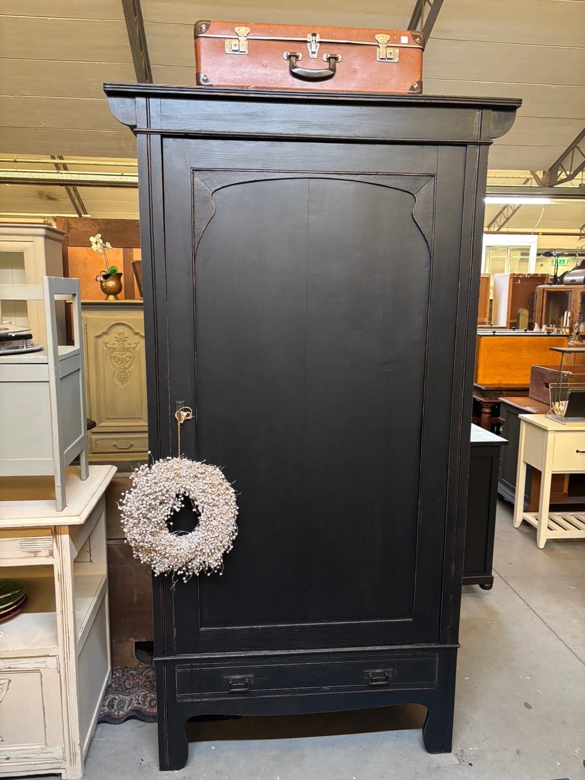 Brocante eendeurkast / buffetkast / kast, Huis en Inrichting, Ophalen, Studio Larilo, Studiolarilo@gmail.com, Sportstraat 6 Kerkrade