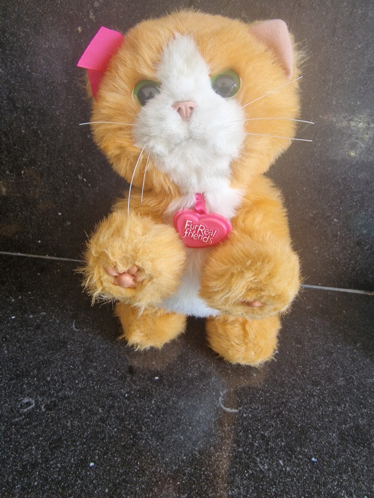 FurReal Friends Oranje Katje met Roze Strik, Oranje, Met kleding of accessoire, Overige merken, Overige karakters