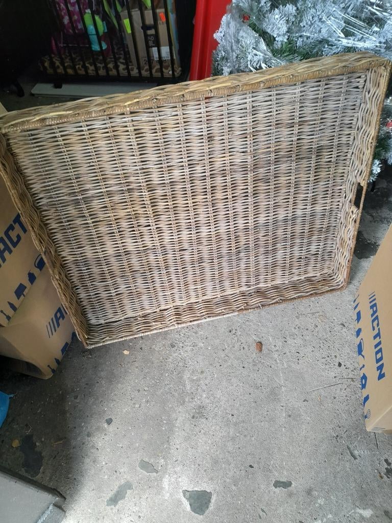 Groot rieten dienblad, Huis en Inrichting, Woonaccessoires | Dienbladen, Ophalen