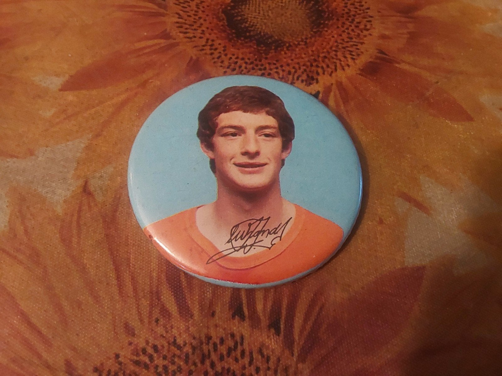 Button Ernie Brandts PSV Oranje 1978 Campina, Ophalen of Verzenden, Gebruikt, PSV