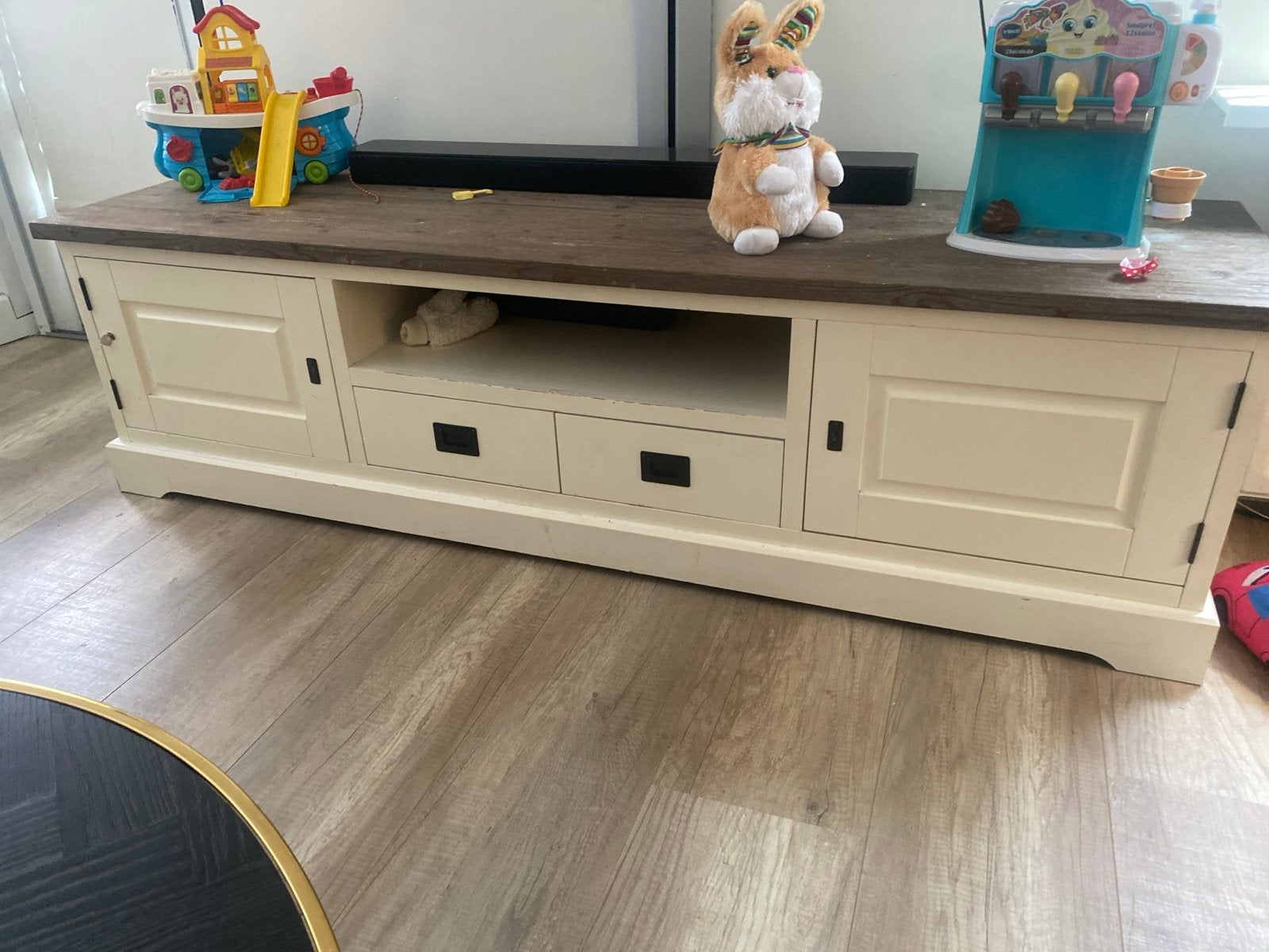 Dressoir, bijzettafel en salontafel - Haco, Ophalen, Gebruikt, Overige houtsoorten, 150 tot 200 cm