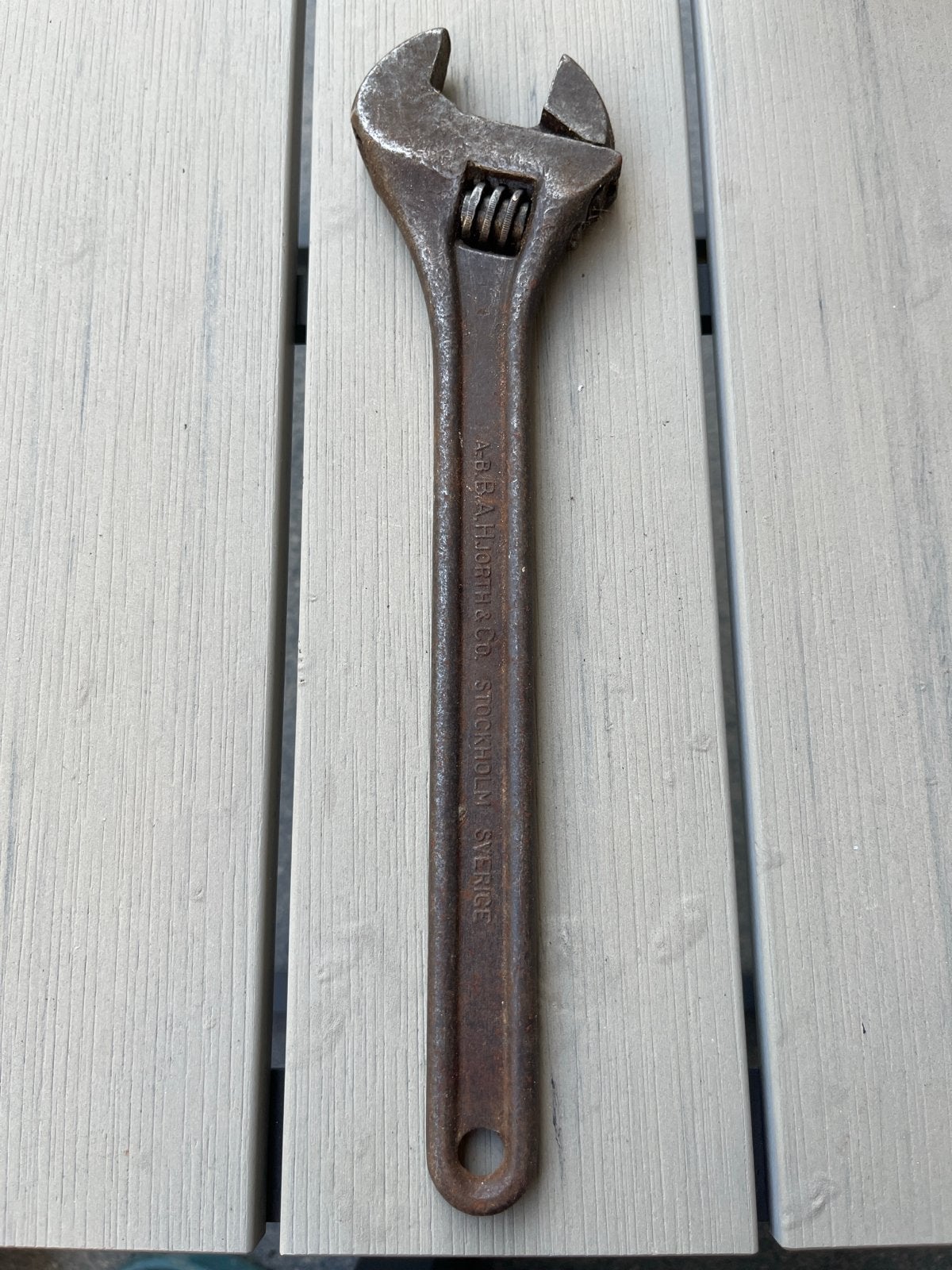 Antieke Bahco verstelbare moersleutel - A.B. Bahco & Co., Ophalen of Verzenden