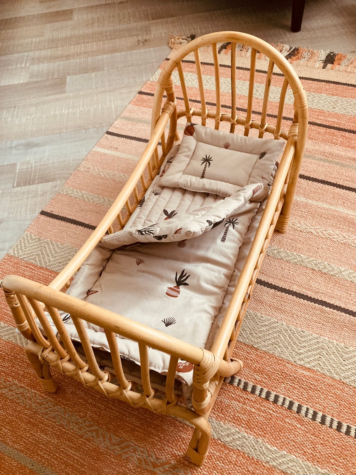 Poppenbed Kuku rotan van Ferm Living, Ophalen, Zo goed als nieuw, Babypop