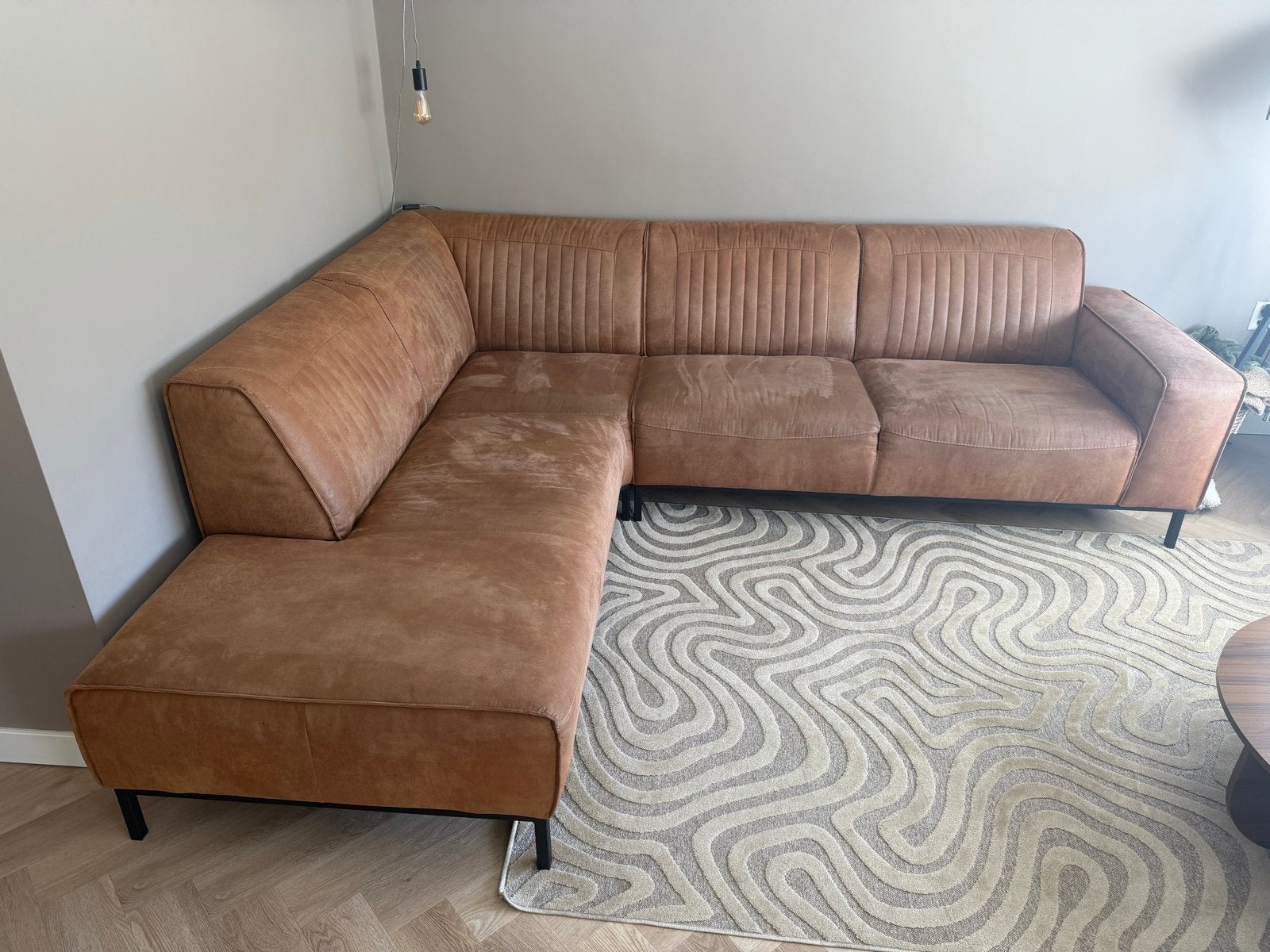 Moderne hoekbank - 265x220 cm - in 2 delen te vervoeren