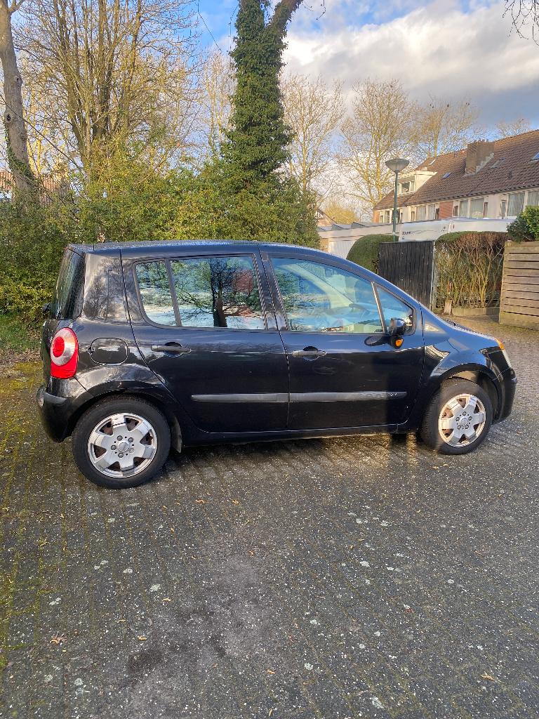 Renault Modus 1.2 16V 2004 Zwart, Auto's, Renault, Particulier, Modus, ABS, Airbags, Airconditioning, Centrale vergrendeling, Elektrische ramen