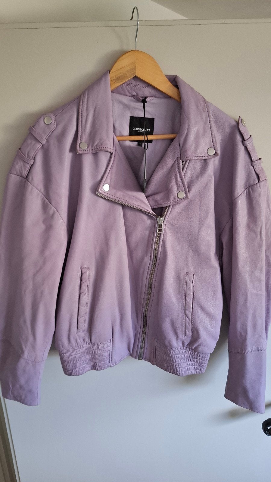 Nieuw Goosecraft lila maat S echt leder oversized, Kleding | Dames, Jassen | Winter, Ophalen of Verzenden, Nieuw, Maat 36 (S)