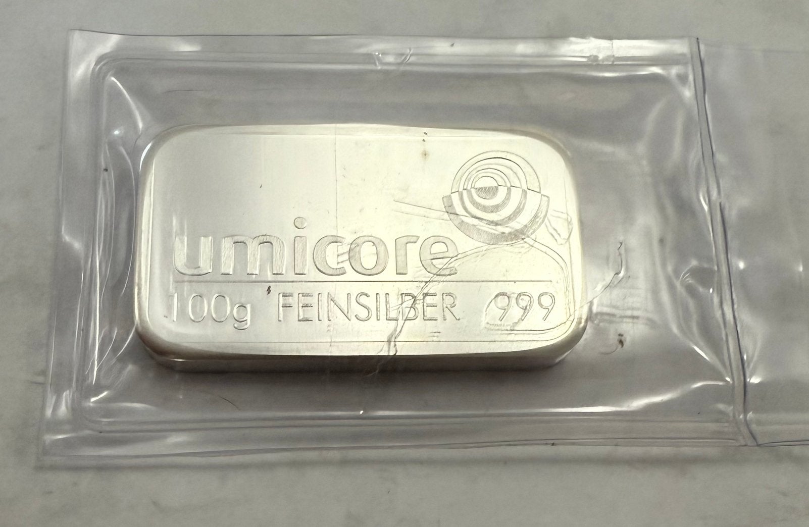 100 grams Umicore Baartje / Sealed / 999 zilver, Ophalen of Verzenden, Zilver