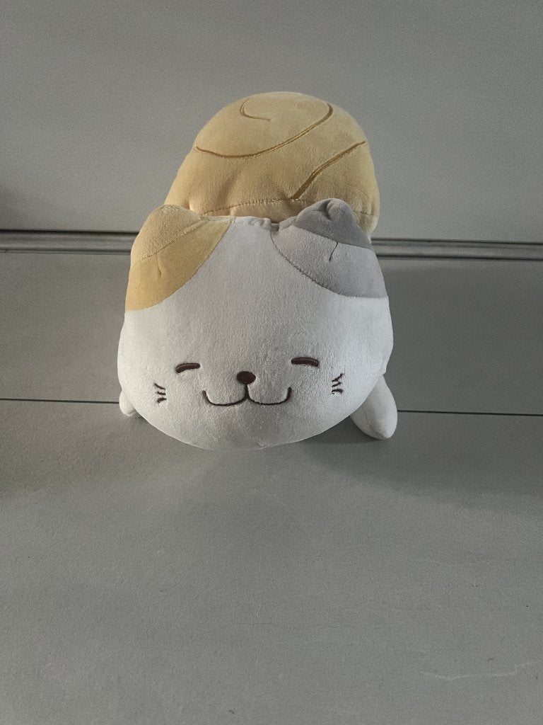 Pluche knuffel kat: Sushikat ei van Miniso (2), Overige merken, Overige karakters, Ophalen of Verzenden, Zo goed als nieuw