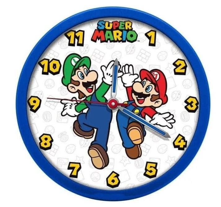 Super Mario Wandklok - Nintendo Klok, Nieuw, Ophalen of Verzenden, Nvt, Nvt