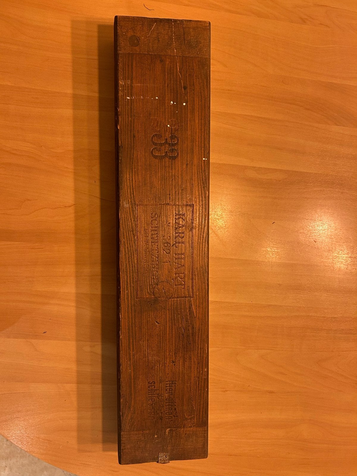 Antieke Houten Sigarenmal - Karl Hapt 33, Antiek en Kunst, Ophalen of Verzenden