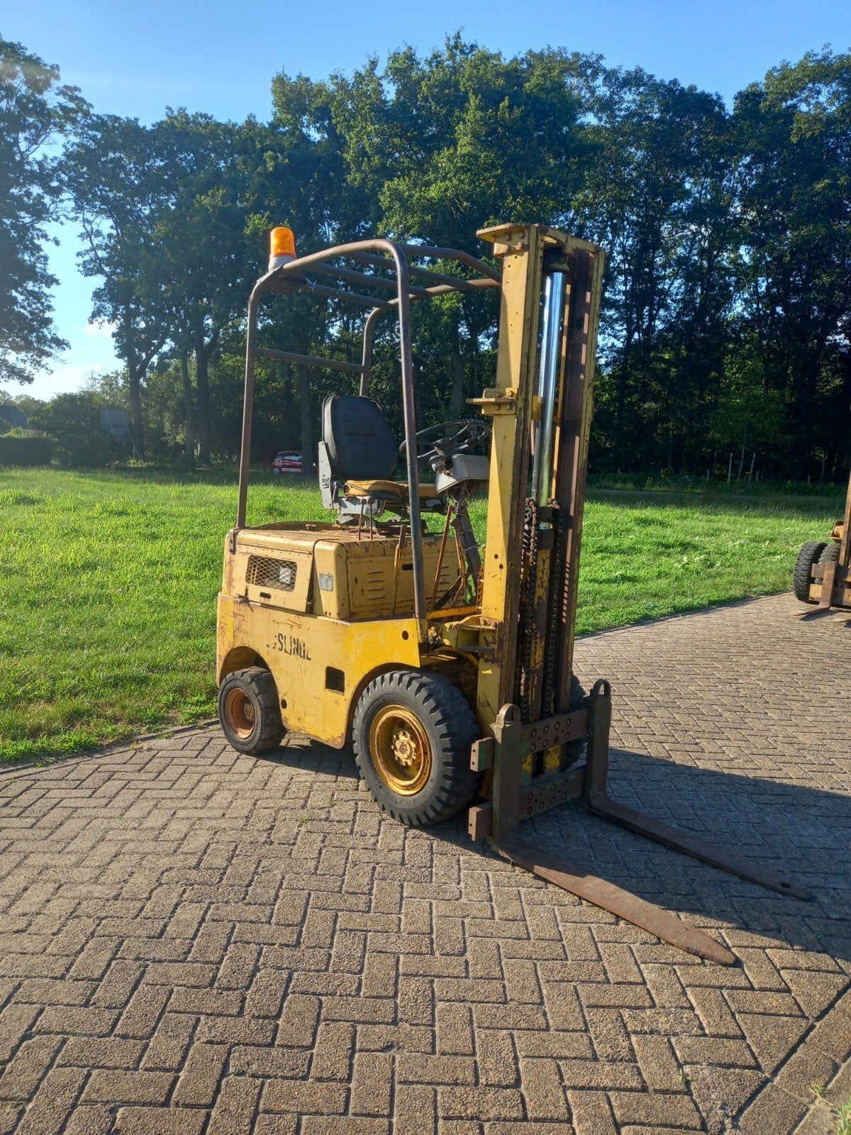 Esslingen heftruck, Ophalen, Gebruikt