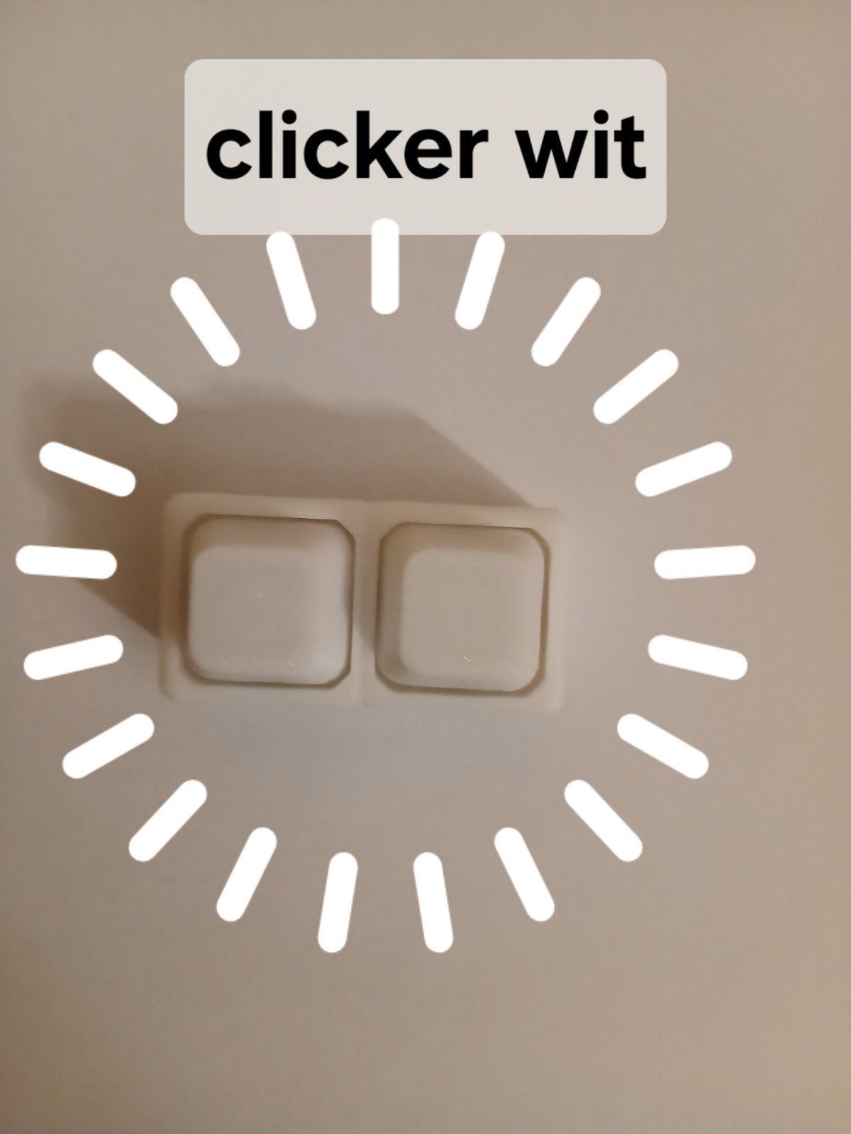 clicker wit, Verzamelen, Verzenden, Nieuw