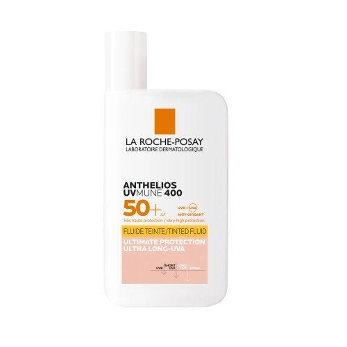 La Roche-Posay Anthelios Fluide SPF50+ Getint 50ml, Verzenden, Nieuw, Gehele gezicht, Verzorging
