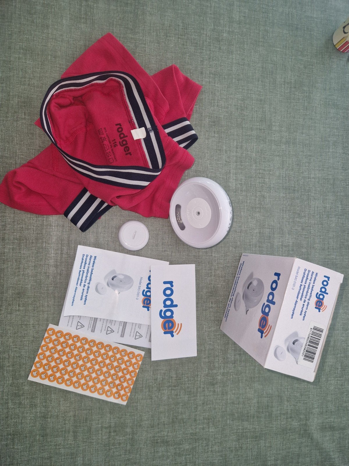 Rodger Draadloos Bedplassysteem - Compleet Pakket, Ophalen of Verzenden, Zo goed als nieuw