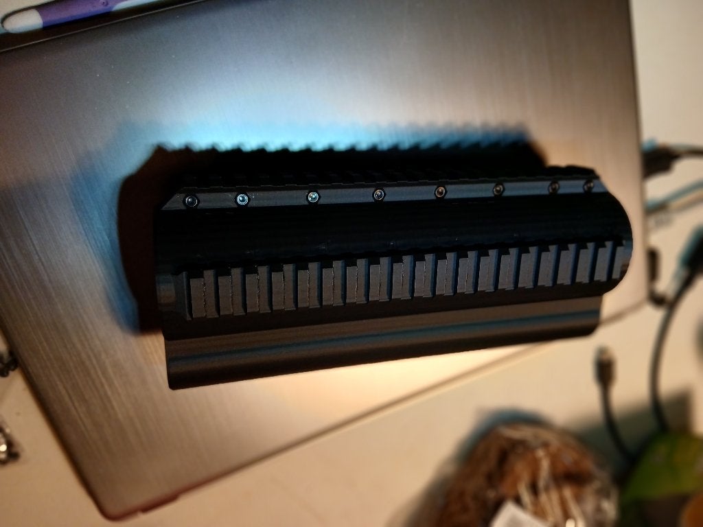 AEA Zeus .72 Bottle Clamp / Barrel Band met Picatinny Rail, Ophalen of Verzenden, Gebruikt
