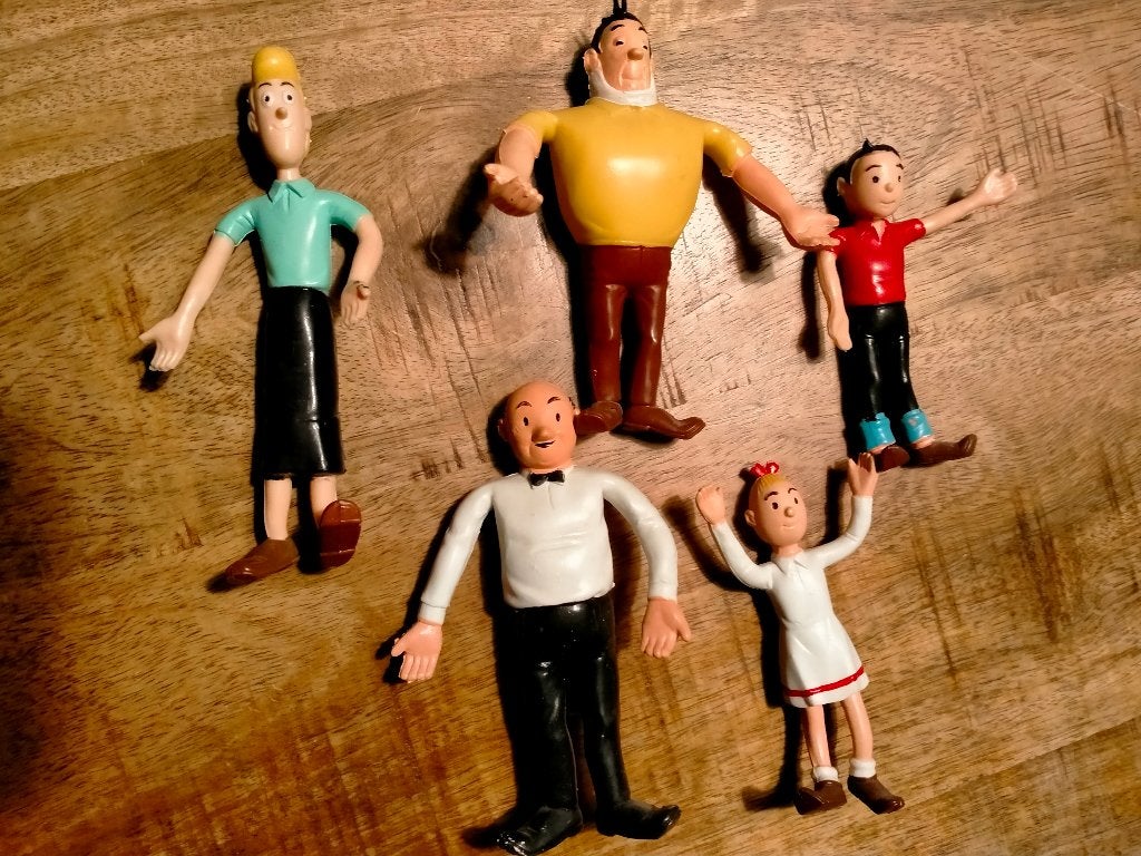 Suske en Wiske Jerom Lambik Buigfiguren strip bendables, Ophalen of Verzenden, Suske en Wiske, Gebruikt, Beeldje of Figuurtje