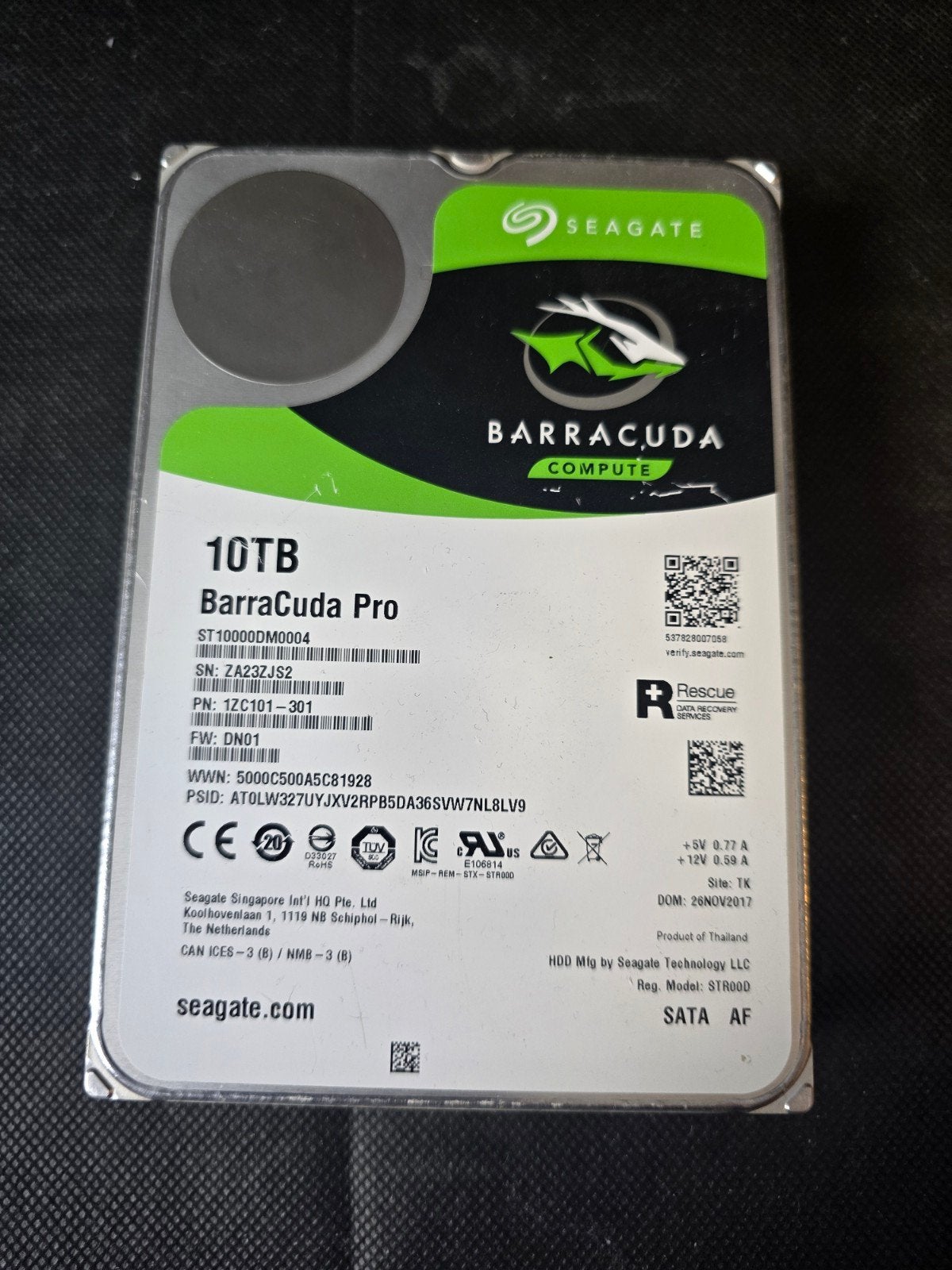 Seagate Barracuda Pro 10TB Desktop Harde Schijf, Ophalen of Verzenden