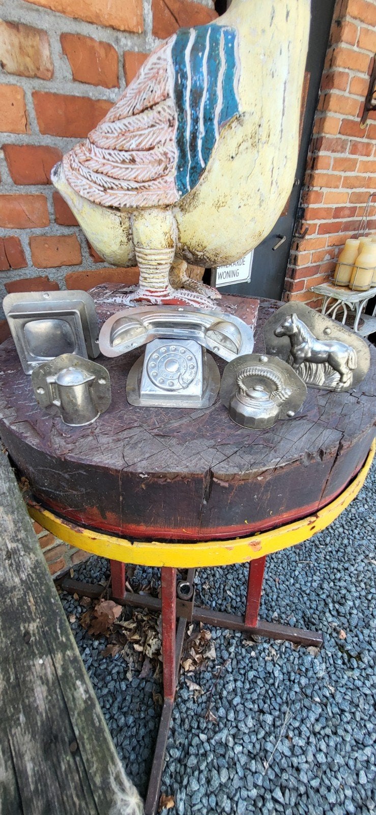 Oude Chocoladevormen: TV, Paard, Telefoon, Koffiepot, Moor, Antiek en Kunst, Ophalen of Verzenden