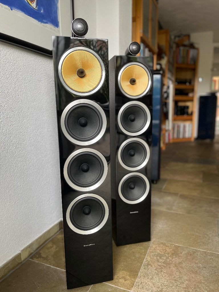 B&W CM10S2 zwart pianolak hoogglans CM 10 S2 Bowers Wilkins, Audio, Tv en Foto, Luidsprekers, Ophalen, Zo goed als nieuw, Vloerstaande luidspreker