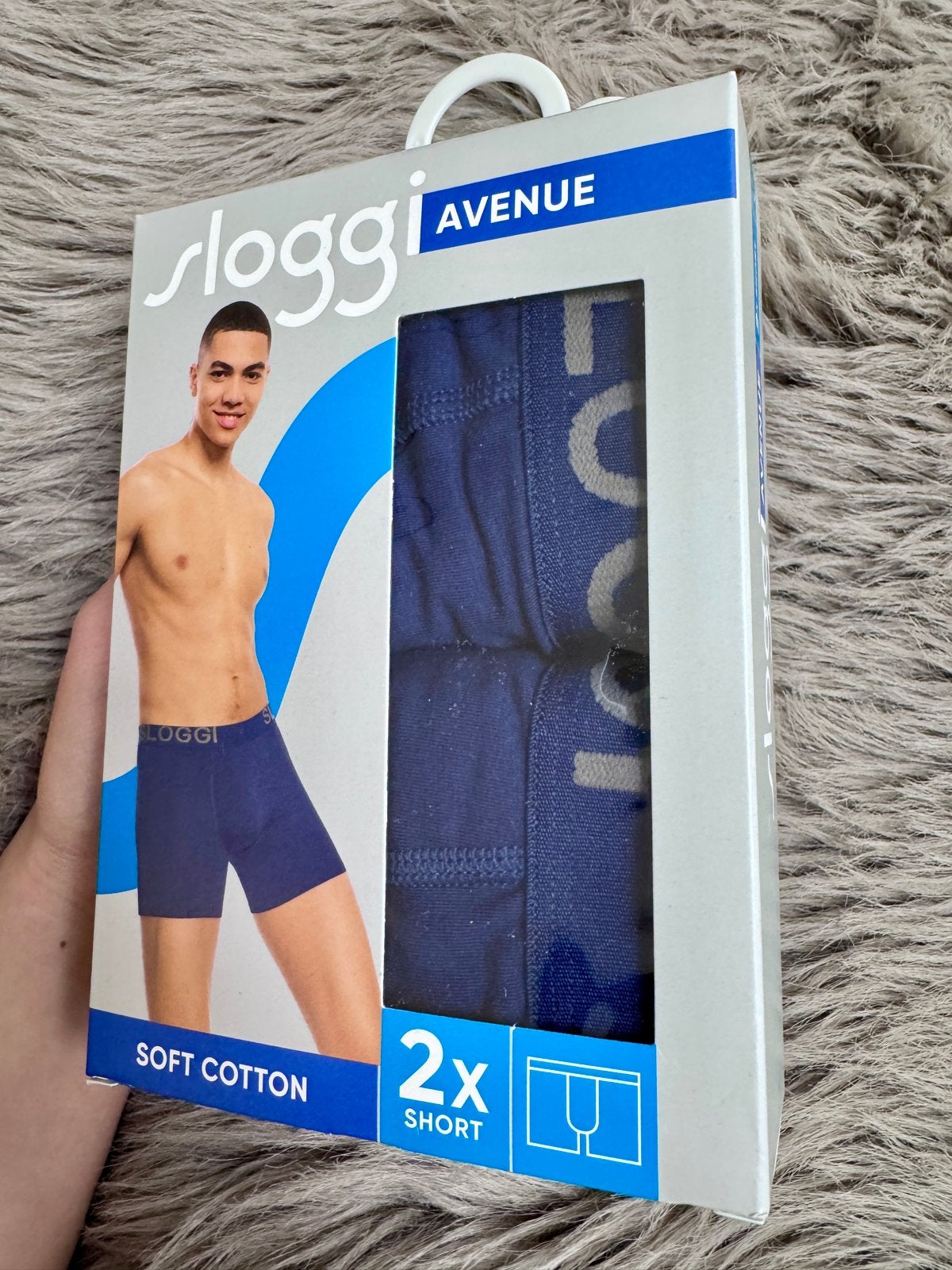 Sloggi Avenue Boxershorts - 2-pack - Maat S - Nieuw, Kleding | Heren, Ophalen of Verzenden, Blauw, Boxer