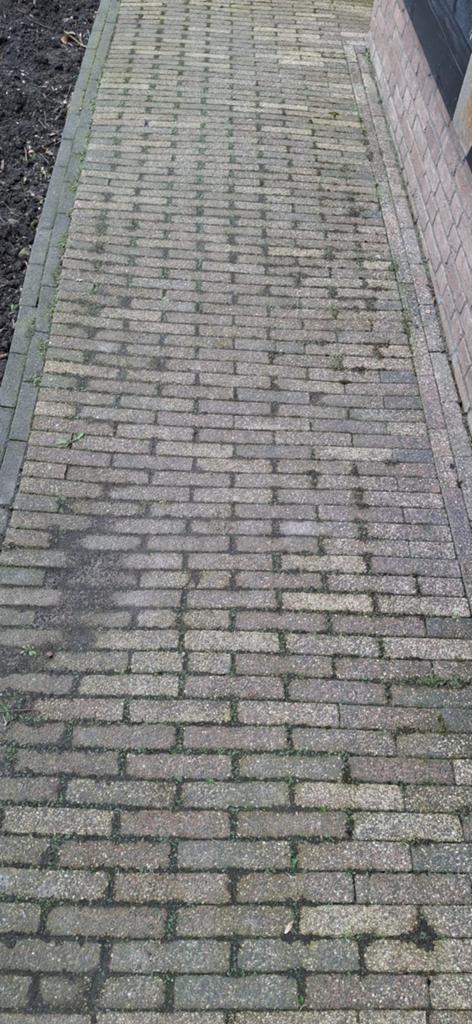 Genuanceerde klinkers 20x5 cm, ca. 27 m2, Tuin en Terras, Tegels en Klinkers, Ophalen, Gebruikt, Klinkers, 10 m² of meer