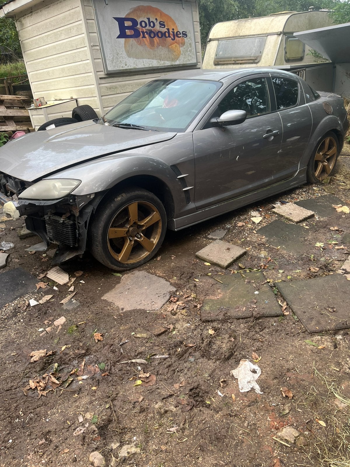 Mazda RX-8 1.3 I HP 170KW Renesis 2004 Grijs, Auto's, 1308 cc, Achterwielaandrijving, 1290 kg, 4 stoelen