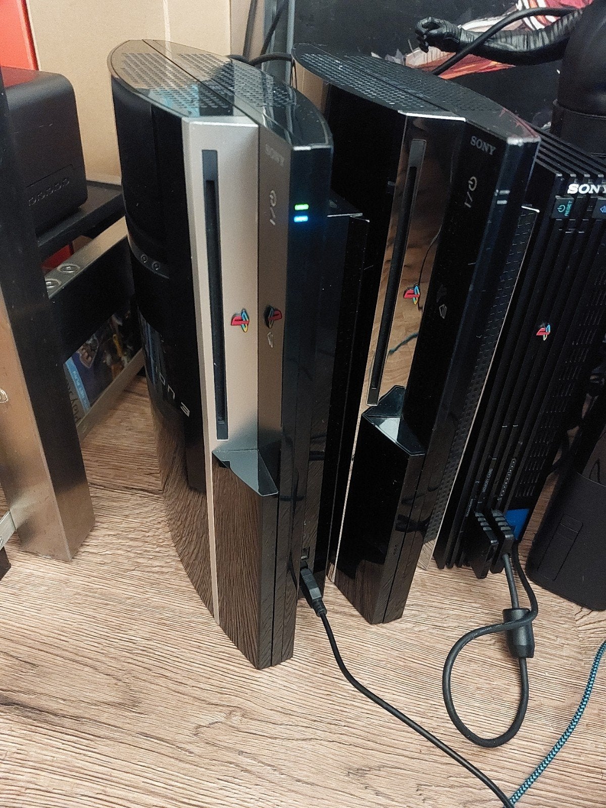 PS3 console met 1 controller, 1 spel en kabels, Spelcomputers en Games, Phat, Ophalen of Verzenden, Met 1 controller, Gebruikt