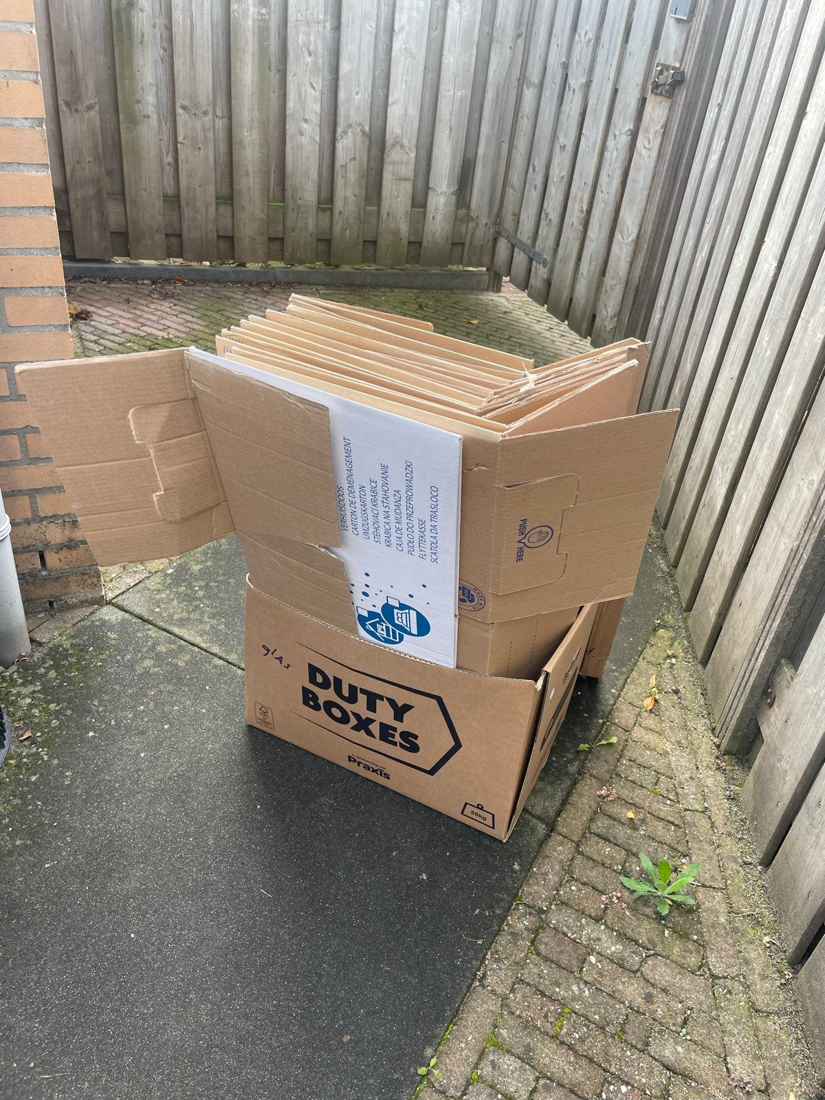 Verhuisdozen en dozen voor opslag, Ophalen, 40 tot 60 cm, Opvouwbaar, 50 tot 75 cm