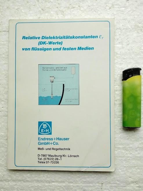 Endress+Hauser Relative Dielektrizitätskonstanten, Ophalen of Verzenden