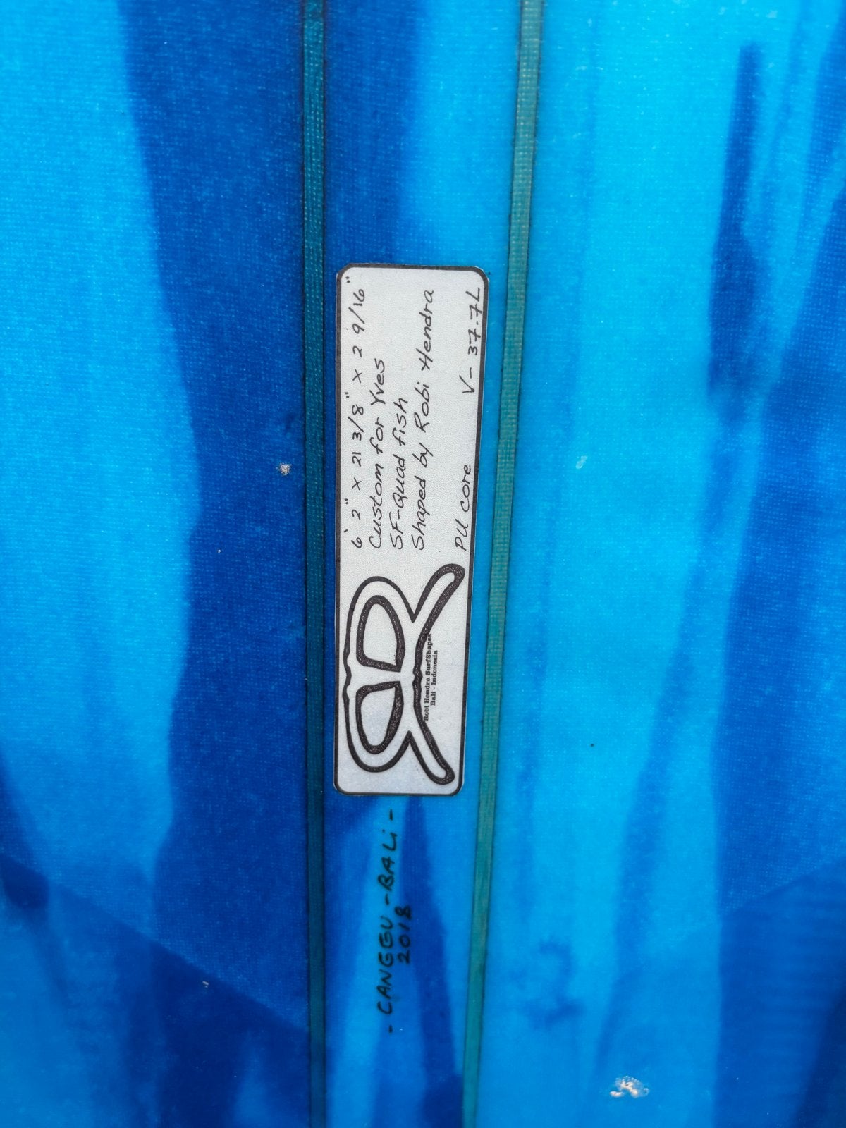 Foto 4 van Fish surfboard 6'2" - 37,7 liter - Custom made Bali