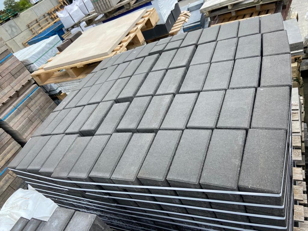 Betonklinker 10x20x6 cm Antraciet - J&W 152, Ophalen, Klinkers, Nieuw, 10 m² of meer