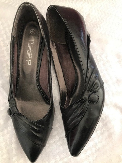 Dames schoenen met en zonder hakken, Schoenen met lage hakken, Zwart, Nieuw, Ophalen of Verzenden