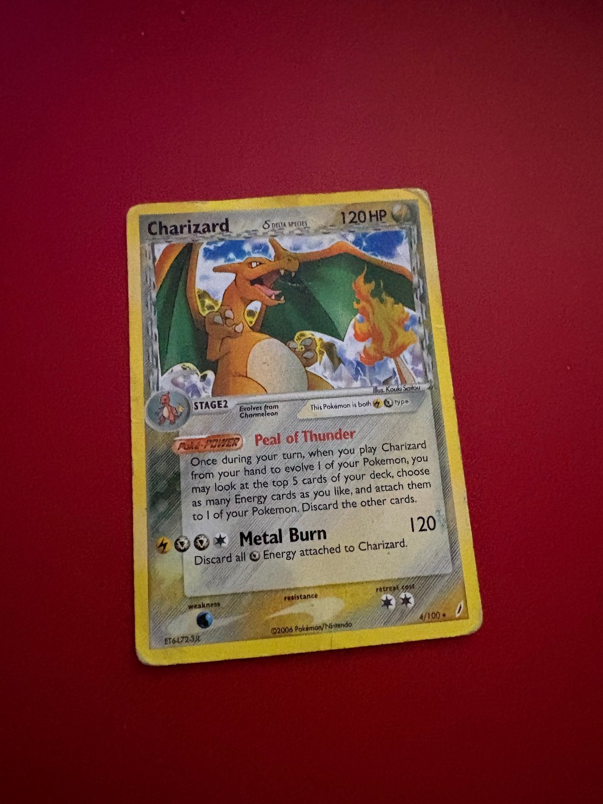 Charizard Pokemon Kaart, Ophalen of Verzenden, Gebruikt, Losse kaart