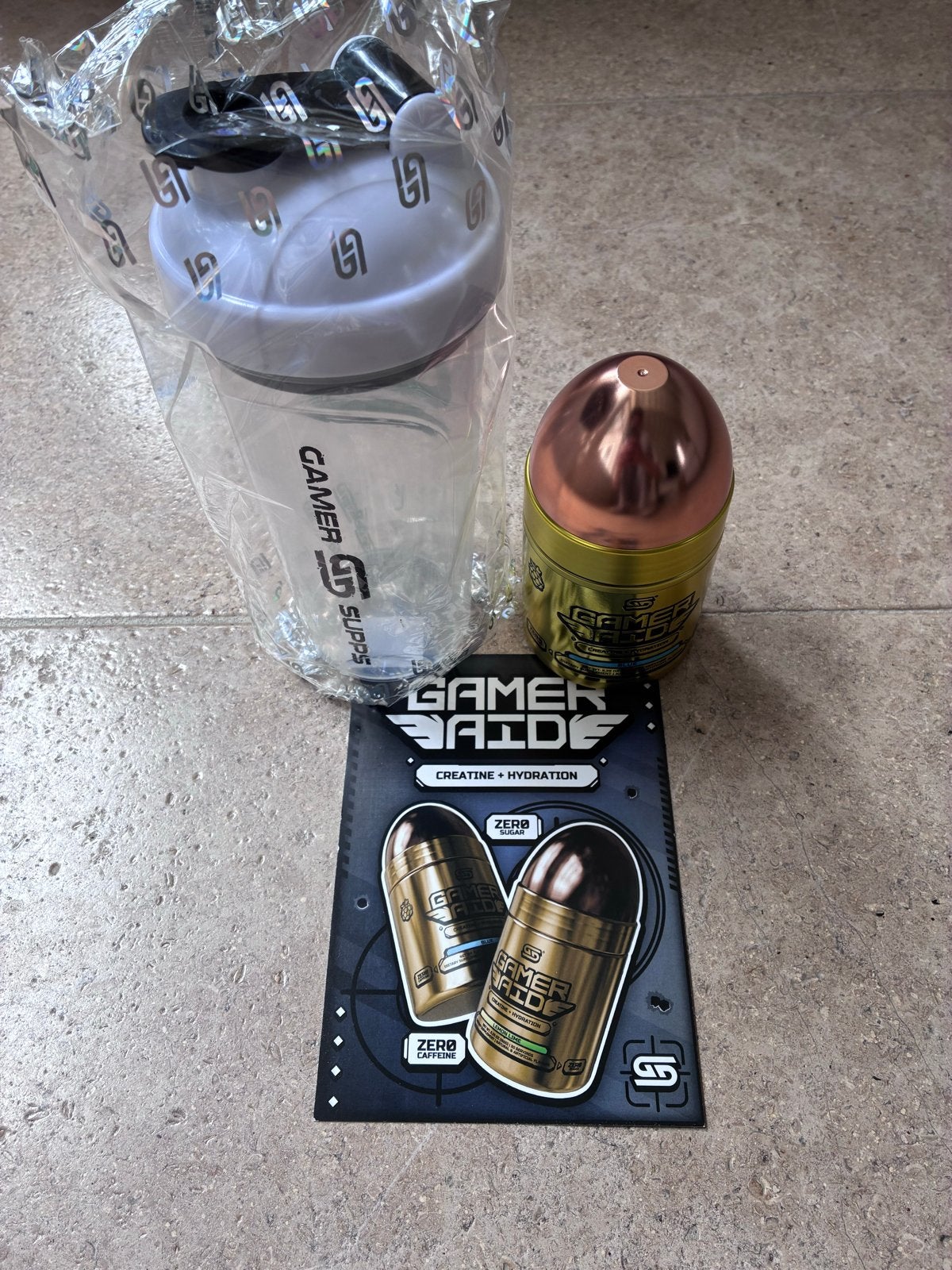 Shakerfles + Creatine Gamer Supps, Ophalen of Verzenden, Nieuw, Poeder of Drank
