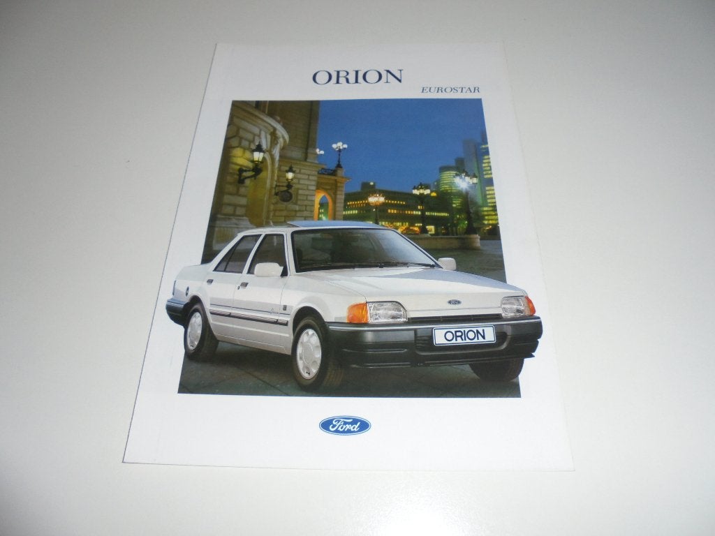 brochure Ford Orion Eurostar  1989, Ophalen of Verzenden, Nieuw, Ford