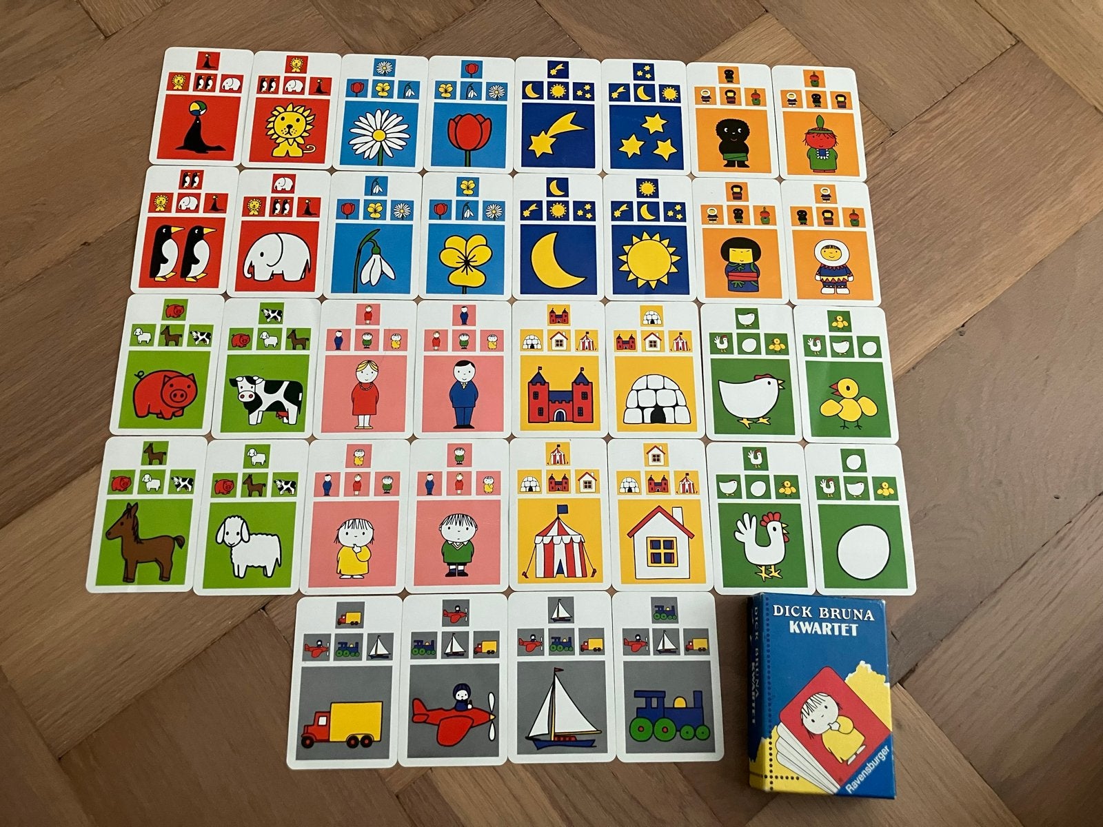 Dick Bruna Kwartetspel van Ravensburger hele goede staat, Ophalen of Verzenden, Zo goed als nieuw