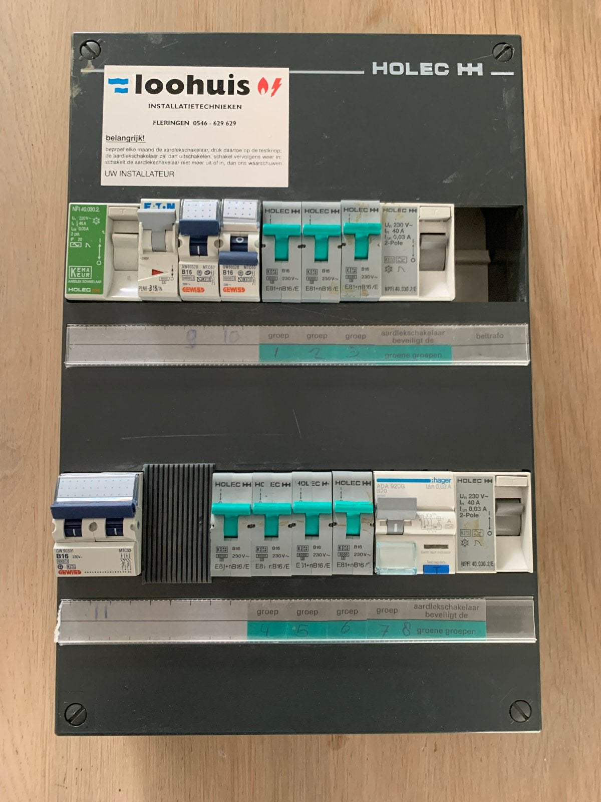 1 fase meterkast - Compleet en functioneel, Ophalen, Gebruikt, Overige typen