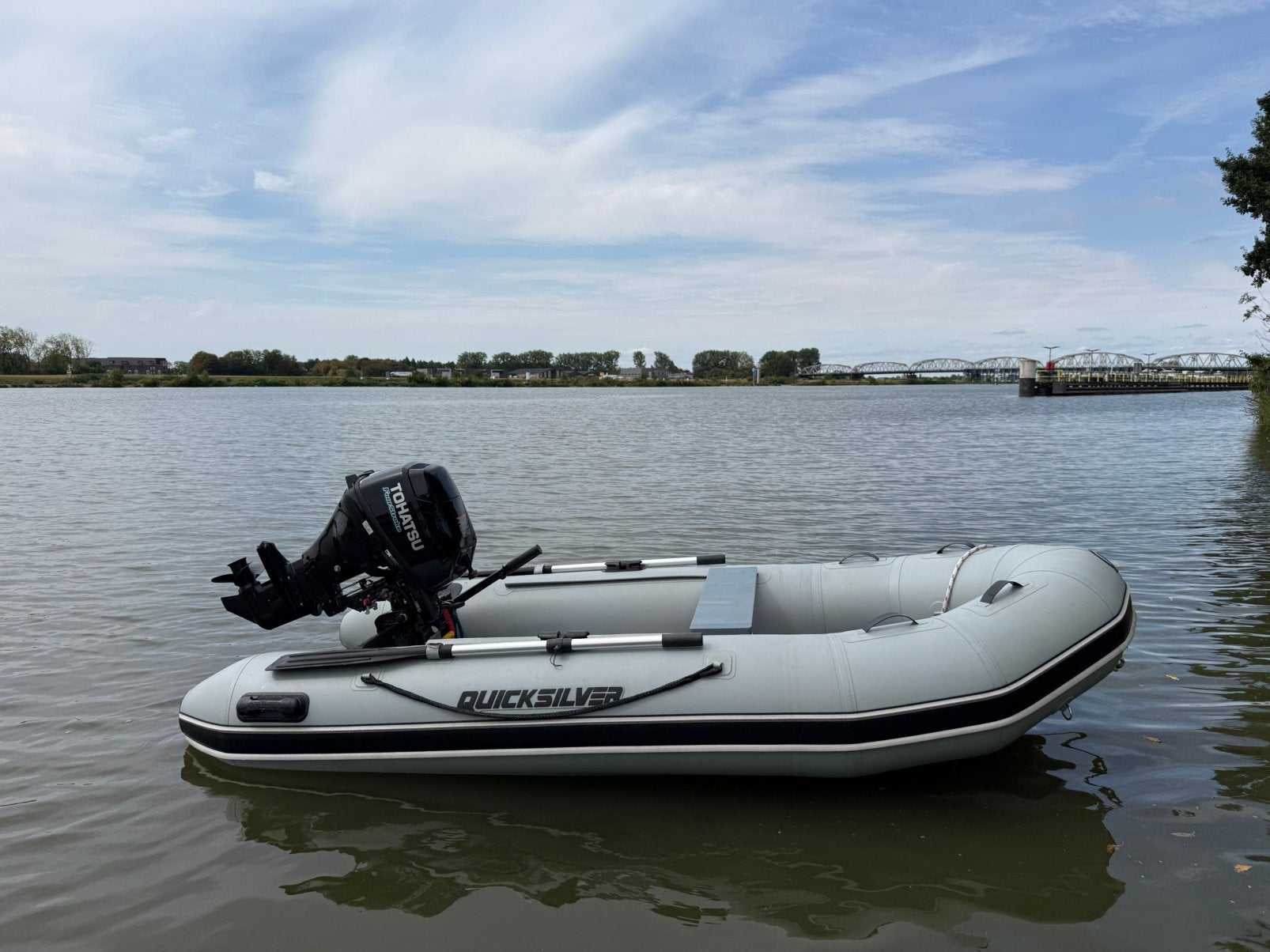 15 pk tohatsu, quicksilver, 320, varen, bootje, rubberboot, Ophalen, Zo goed als nieuw, Motor en Techniek