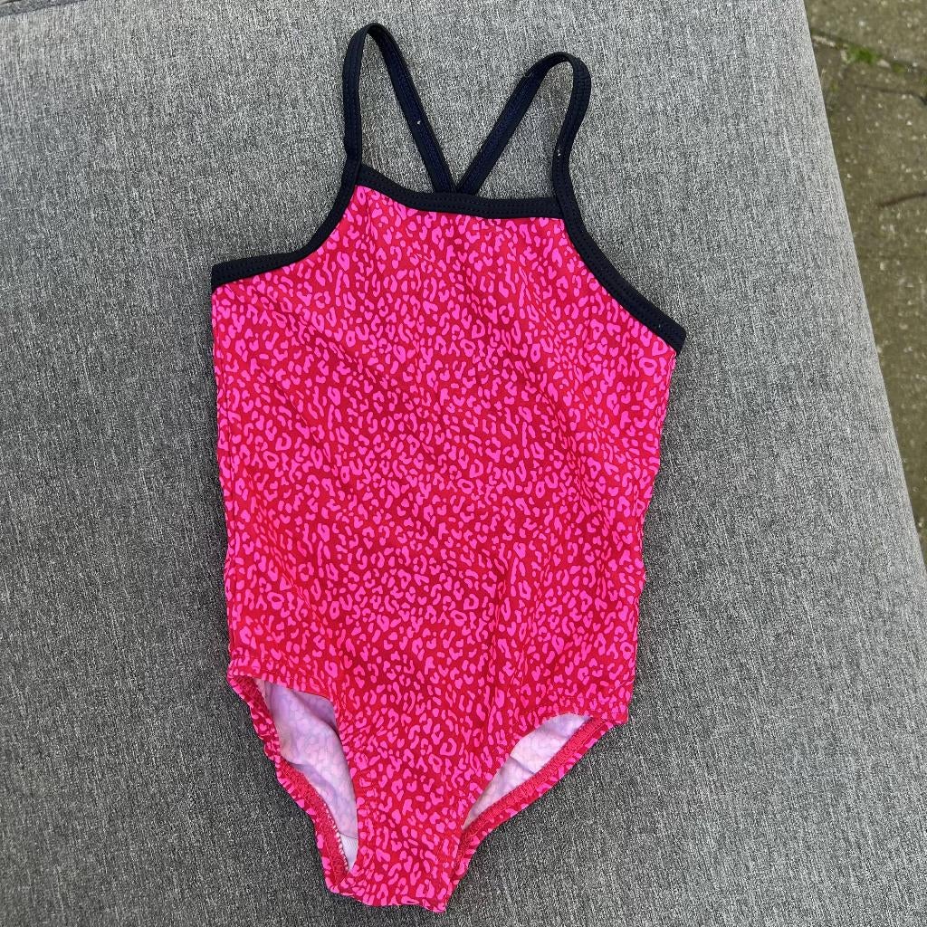 NAME IT fuchsia badpak met panterprint - Maat 74/80, Kinderen en Baby's, Babykleding | Maat 86, Overige typen, Meisje, Ophalen of Verzenden