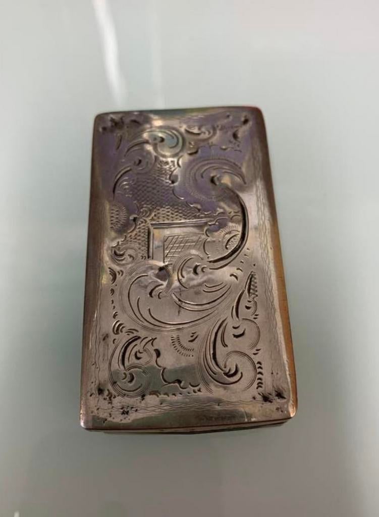 Zilver antiek pillendoosje pepermuntdoosje snuifdoosje, Ophalen of Verzenden
