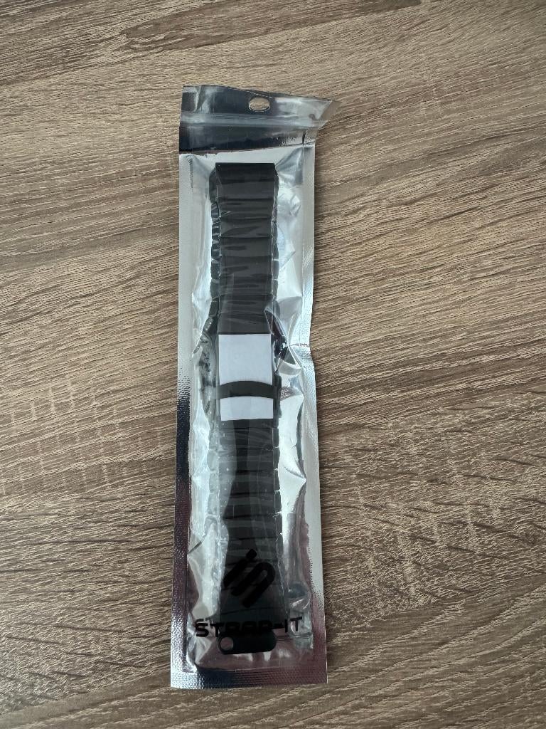 Titanium bandje geschikt voor Garmin, Ophalen, Zwart, Garmin, Nieuw