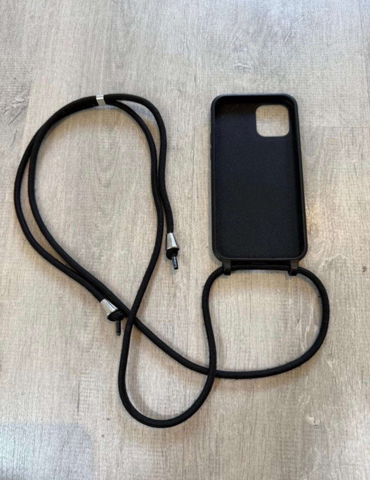 Imoshion hoesje met koord voor iPhone 12pro, Telecommunicatie, Zwart, Met koord, Overige merken, Hoesje of Tasje