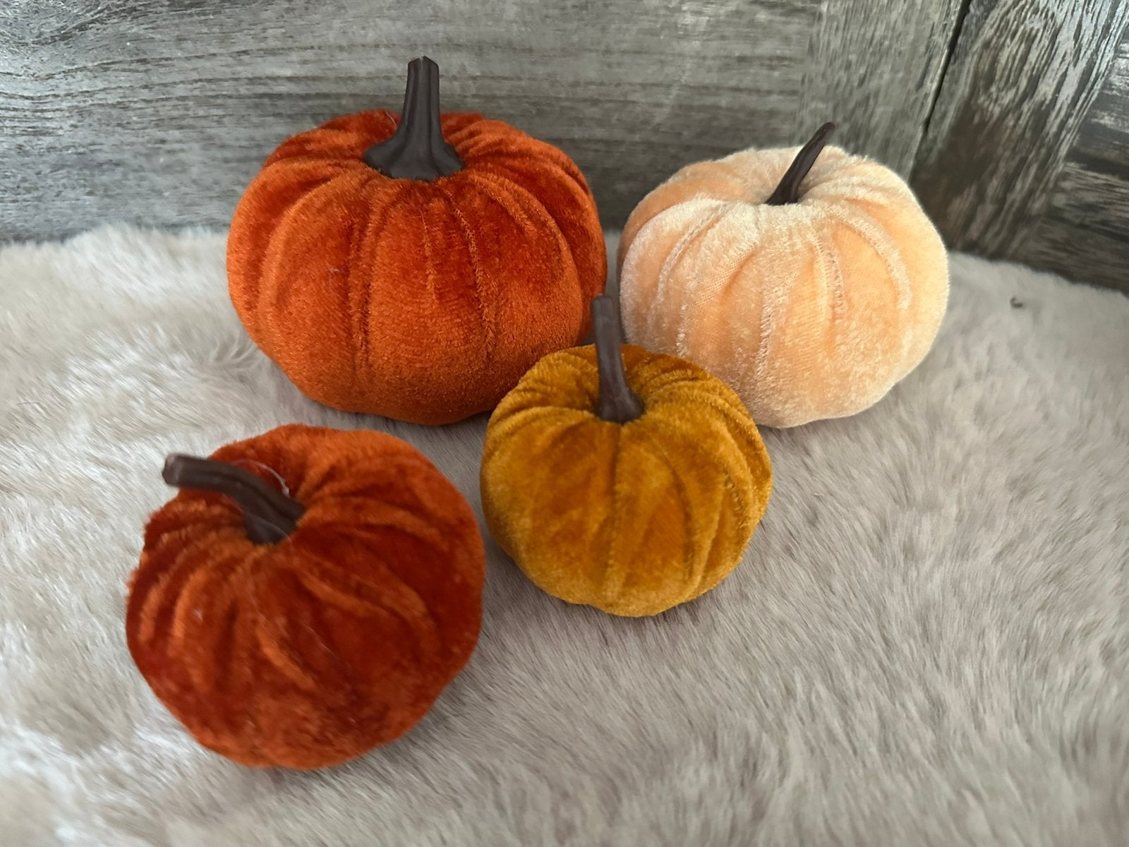 Herfstdecoratie / pompoenen / 4 stuks, Ophalen of Verzenden, Nieuw