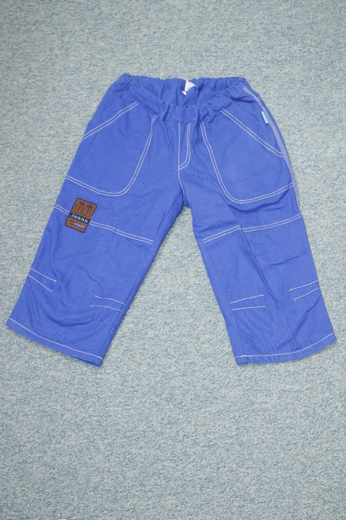 Aangepaste broek van Pien en Polle maat 152 3/4 blauw, Diversen, Ophalen of Verzenden, Zo goed als nieuw