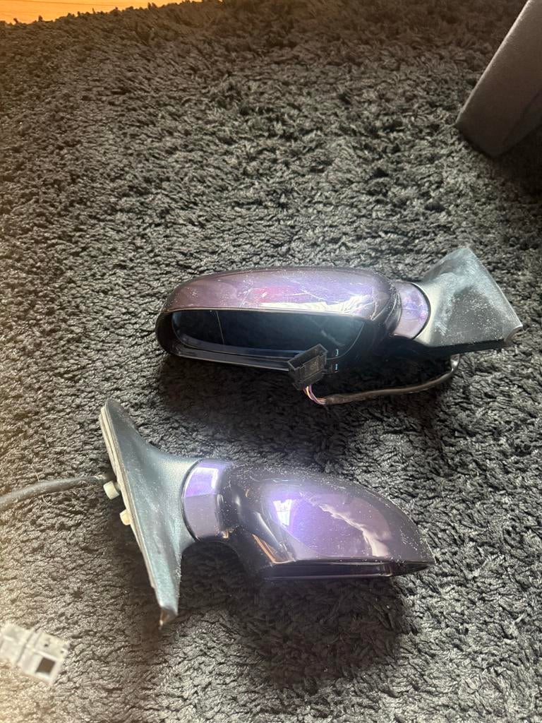Golf 4 spiegels violet paars 1999-2003, Auto-onderdelen, Spiegels, Ophalen of Verzenden, Gebruikt, Volkswagen
