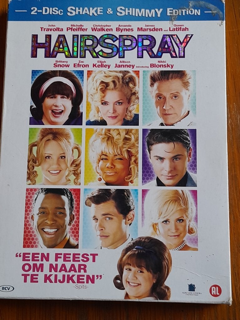 Hairspray 2 disc dvd, Alle leeftijden, Ophalen of Verzenden, Gebruikt, Romantische komedie