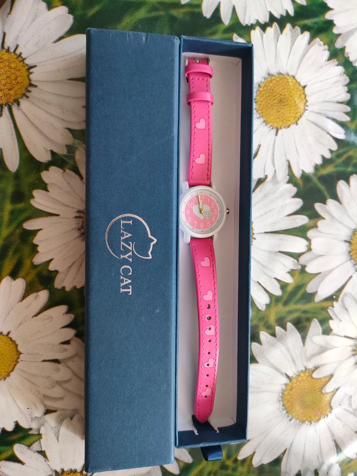Lazy Cat kinderhorloge roze zgan, Ophalen of Verzenden, Zo goed als nieuw, Roze, Meisje