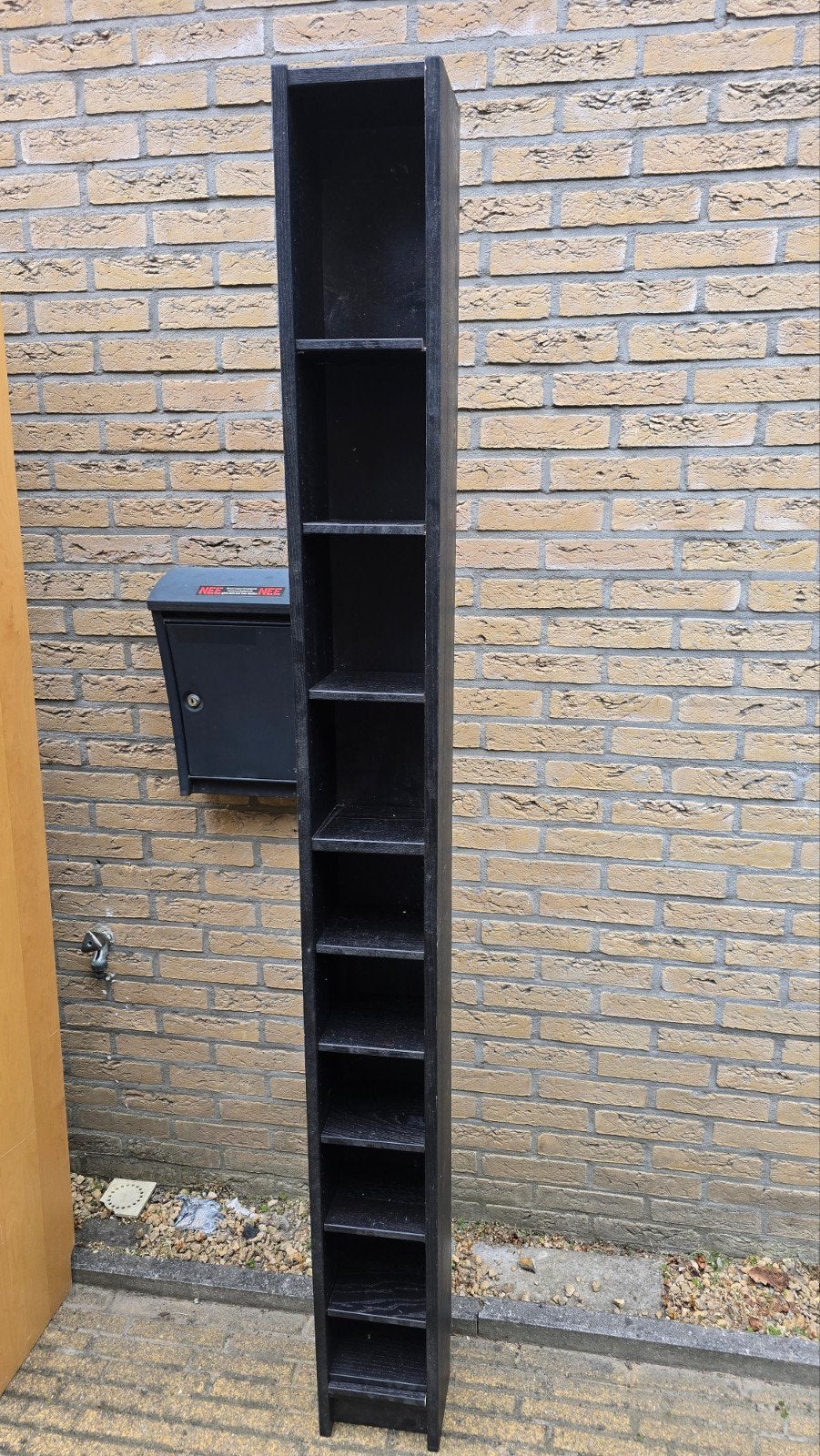 IKEA CD en DVD rek - Zwart, Ophalen, 75 tot 150 discs, Zo goed als nieuw, Hout