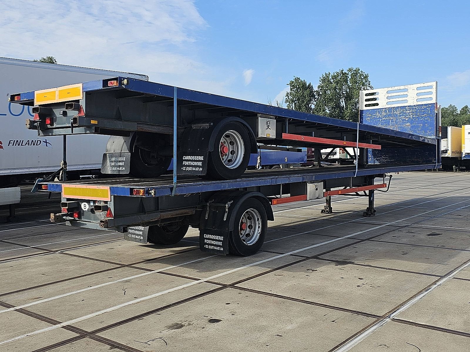 VARMO 1 AXLE PLATFORM forklift connection, Overige kleuren, Bedrijf, Aanhangers en Opleggers, Te koop