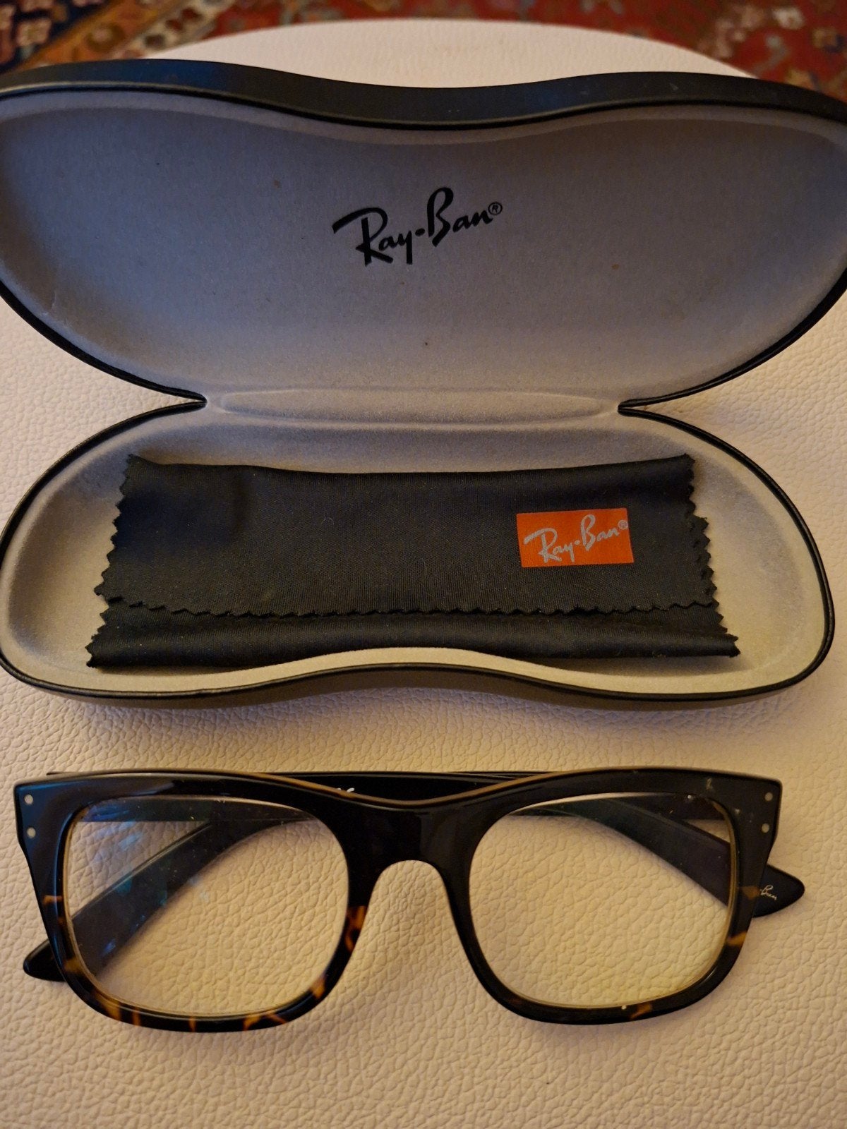 Ray Ban leesbril +300 bruin in perfecte staat, Bruin, Ophalen of Verzenden, Zo goed als nieuw, Leesbril